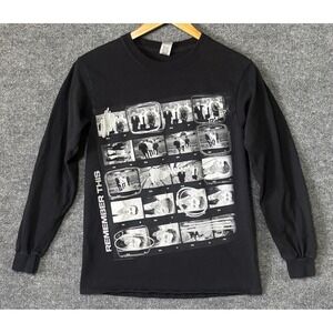 Jonas Brothers Remember This Tour 2021 Long Sleeve Graphic T-Shirt Black Small